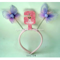 A headband with two butterflies